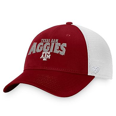 Men's Top of the World Maroon/White Texas A&M Aggies Breakout Trucker Snapback Hat
