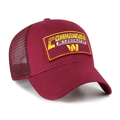 Youth '47 Burgundy Washington Commanders Levee MVP Trucker Adjustable Hat