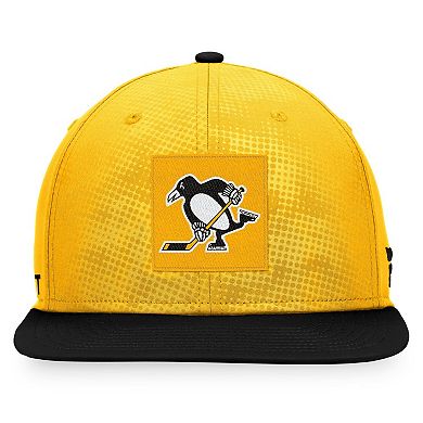 Men's Fanatics Branded Gold/Black Pittsburgh Penguins Authentic Pro Alternate Logo Snapback Hat
