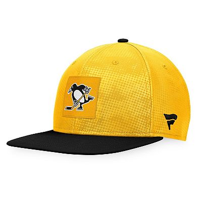 Men's Fanatics Branded Gold/Black Pittsburgh Penguins Authentic Pro Alternate Logo Snapback Hat