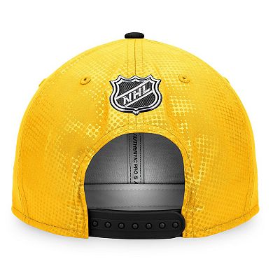 Men's Fanatics Branded Gold/Black Pittsburgh Penguins Authentic Pro Alternate Logo Snapback Hat