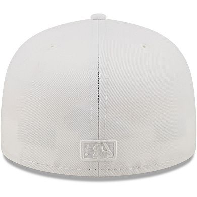 Men's New Era New York Yankees White on White 59FIFTY Fitted Hat