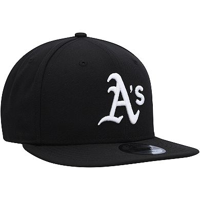 Men's New Era Black Oakland Athletics Team 9FIFTY Snapback Hat