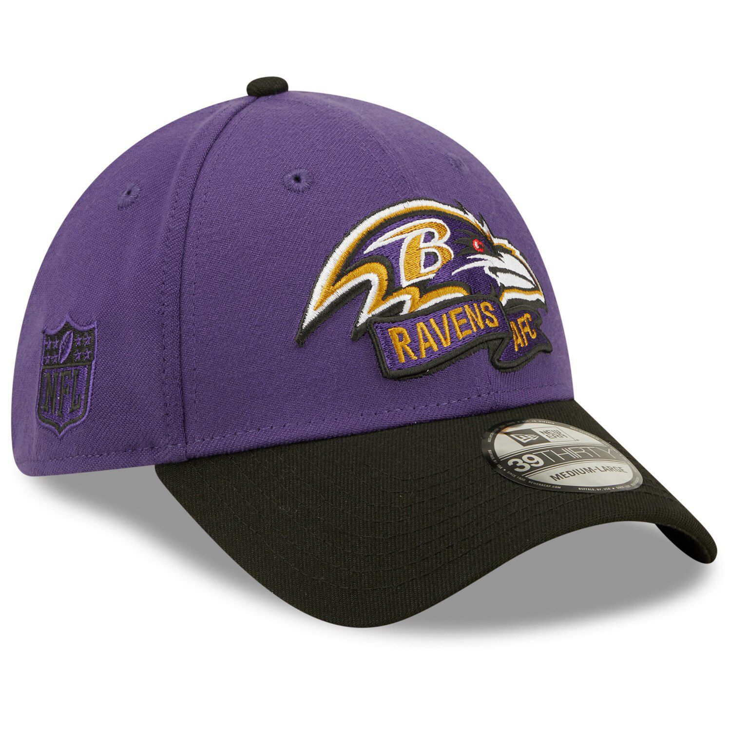 '47 Black Baltimore Ravens Franchise Logo Fitted Hat