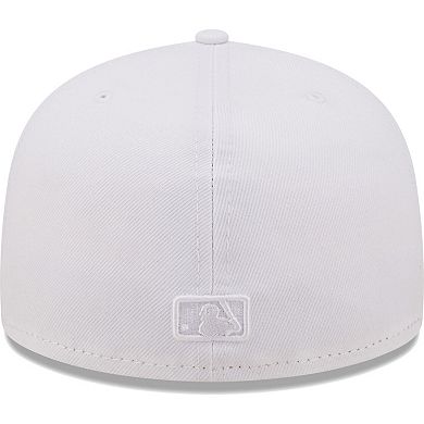 Men's New Era St. Louis Cardinals White on White Logo 59FIFTY Fitted Hat