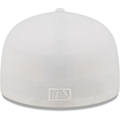 Men's New Era New York Mets White on White 59FIFTY Fitted Hat