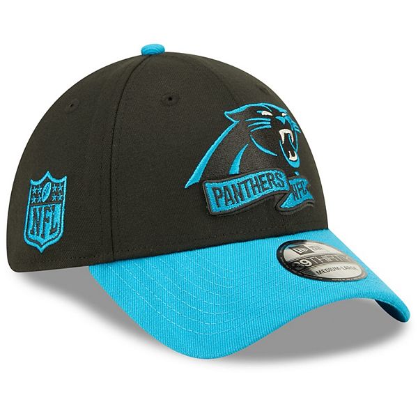 Men's New Era Black/Blue Carolina Panthers 2022 Sideline 39THIRTY Flex Hat