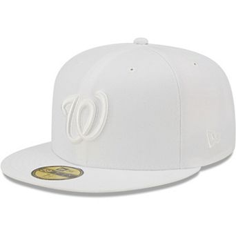 Men's New Era Washington Nationals White on White 59FIFTY Fitted Hat