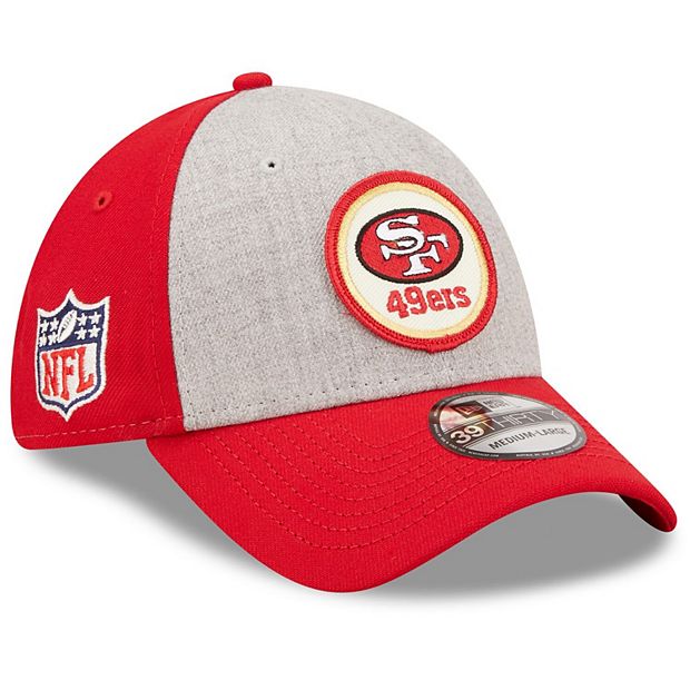 San Francisco 49ers New Era Stripe 39THIRTY Flex Hat - Scarlet