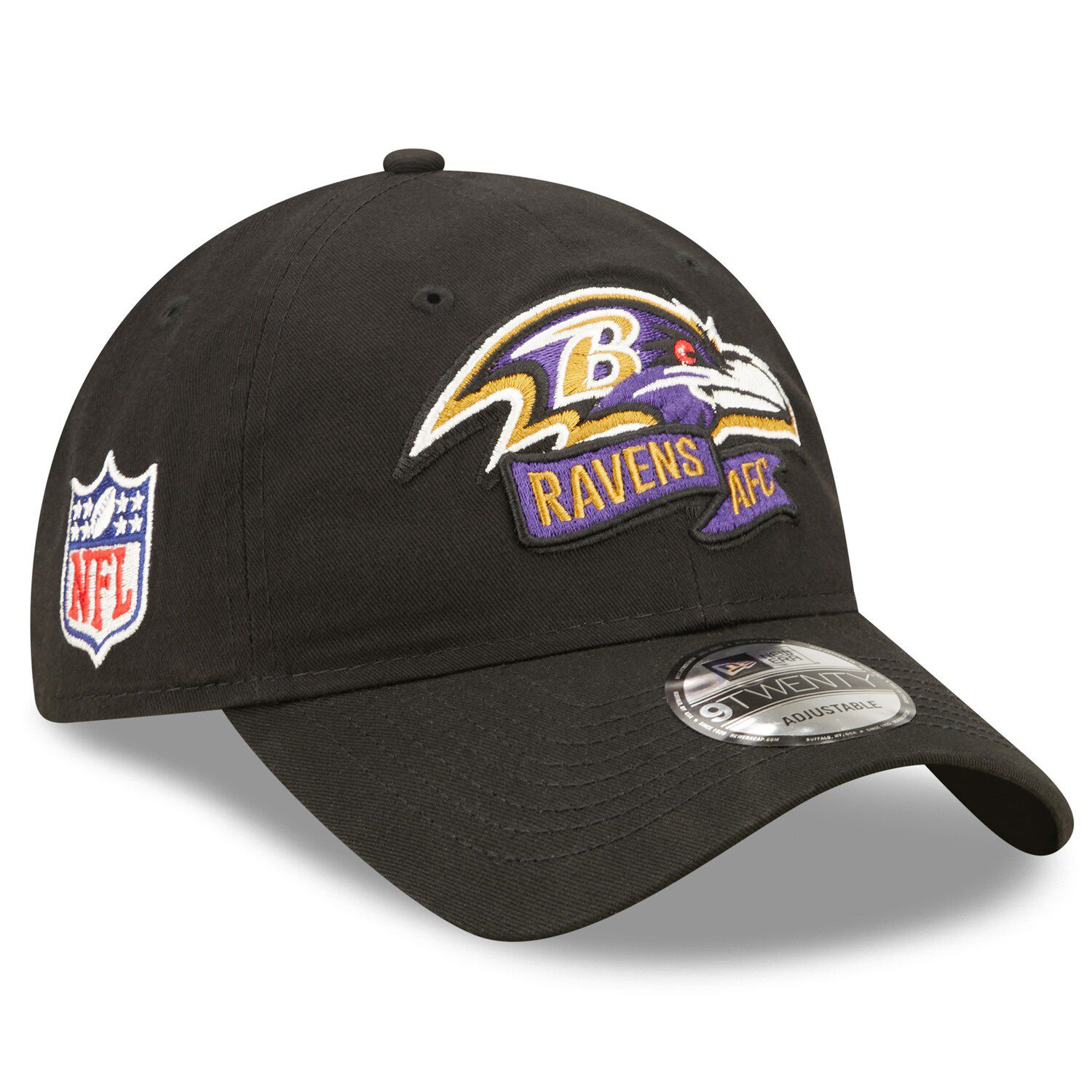 Men's New Era Gray/Black Baltimore Ravens 2023 Sideline 59FIFTY Fitted Hat