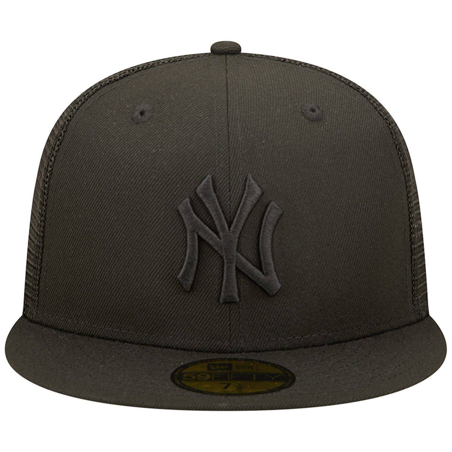 Nail Cross Blackout Trucker Hat - Adjustable Fit Cotton Snapback Hat - Breathable Mesh Side For Casual Wear - Baseball Cap Women And Men - Running Workouts & Outdoor Activities All Seasons