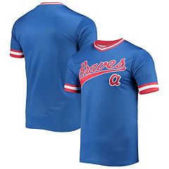 Chicago Cubs Stitches Cooperstown Collection V-Neck Team Color Jersey -  Blue/Royal