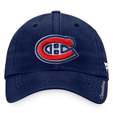 Women's Fanatics Branded Navy Montreal Canadiens Primary Logo Adjustable Hat