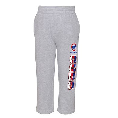 Infant Royal/Heather Gray Chicago Cubs Playmaker Pullover Hoodie & Pants Set