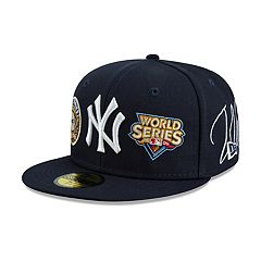 Men's New Era Light Blue/Brown New York Yankees 1999 World Series Beach  Kiss 59FIFTY Fitted Hat