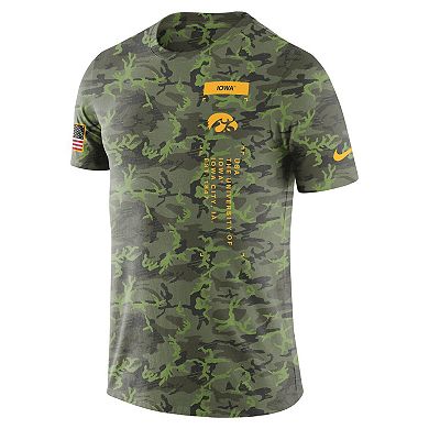 Men's Nike Camo Iowa Hawkeyes Military T-Shirt