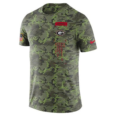 Men's Nike Camo Georgia Bulldogs Military T-Shirt