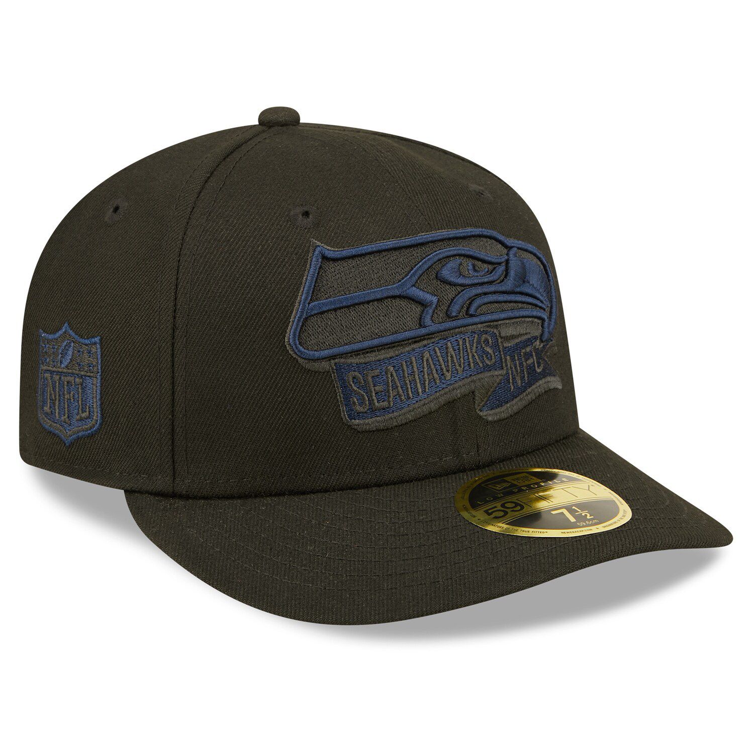 Men's Seattle Seahawks New Era Cream/Royal 2023 Sideline Historic Low  Profile 59FIFTY Fitted Hat