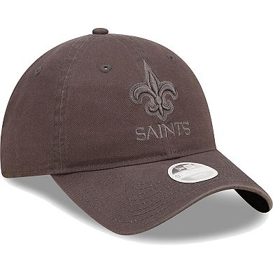Women's  New Era Graphite New Orleans Saints Core Classic 2.0 Tonal 9TWENTY Adjustable Hat