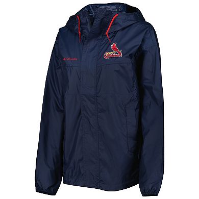 Women's Columbia Navy St. Louis Cardinals Flash Challenger Windbreaker Jacket