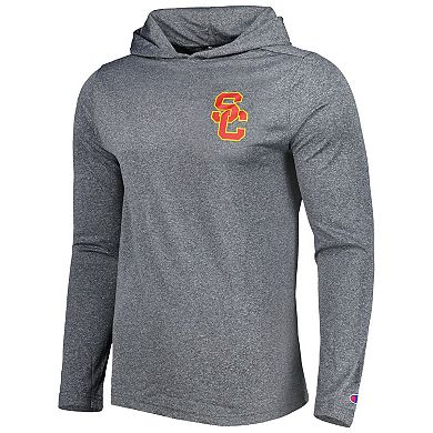 Men's Champion Gray USC Trojans Hoodie Long Sleeve T-Shirt