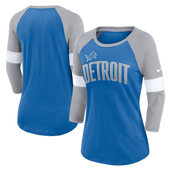 Nike Women St. Louis Cardinals Stripe Raglan 3/4 Sleeve T-Shirt, Blue,  Medium