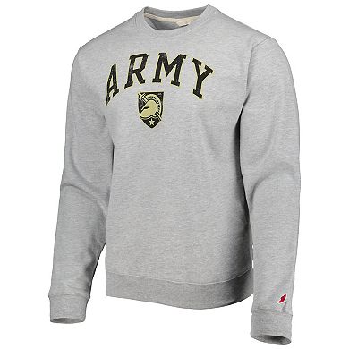 Men's League Collegiate Wear Gray Army Black Knights 1965 Arch Essential Fleece Pullover Sweatshirt
