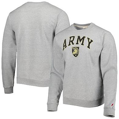Men's League Collegiate Wear Gray Army Black Knights 1965 Arch Essential Fleece Pullover Sweatshirt