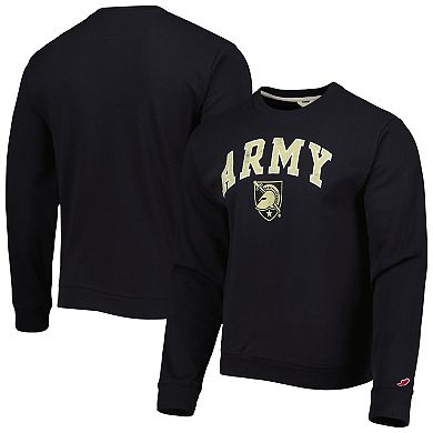 Men's League Collegiate Wear Black Army Black Knights 1965 Arch Essential Fleece Pullover Sweatshirt