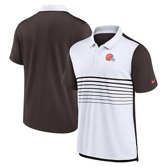 Men's Nike Brown/White Cleveland Browns Fashion Performance Polo