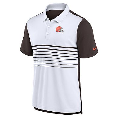 Men's Nike Brown/White Cleveland Browns Fashion Performance Polo