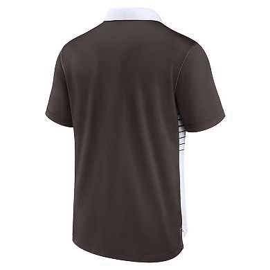 Men's Nike Brown/White Cleveland Browns Fashion Performance Polo