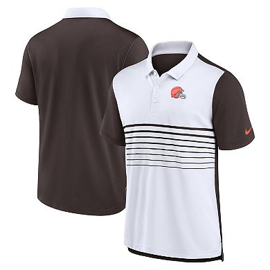 Men's Nike Brown/White Cleveland Browns Fashion Performance Polo
