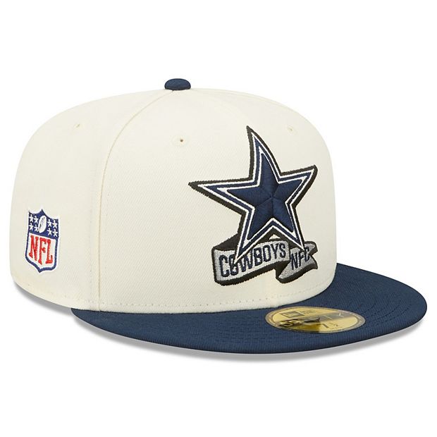 : New Era Men's Cream/Navy Dallas Cowboys 2022 Sideline 59FIFTY  Fitted Hat 7 1/4 : Sports & Outdoors