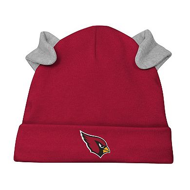 Newborn & Infant White/Cardinal Arizona Cardinals Dream Team Onesie Pants & Hat Set
