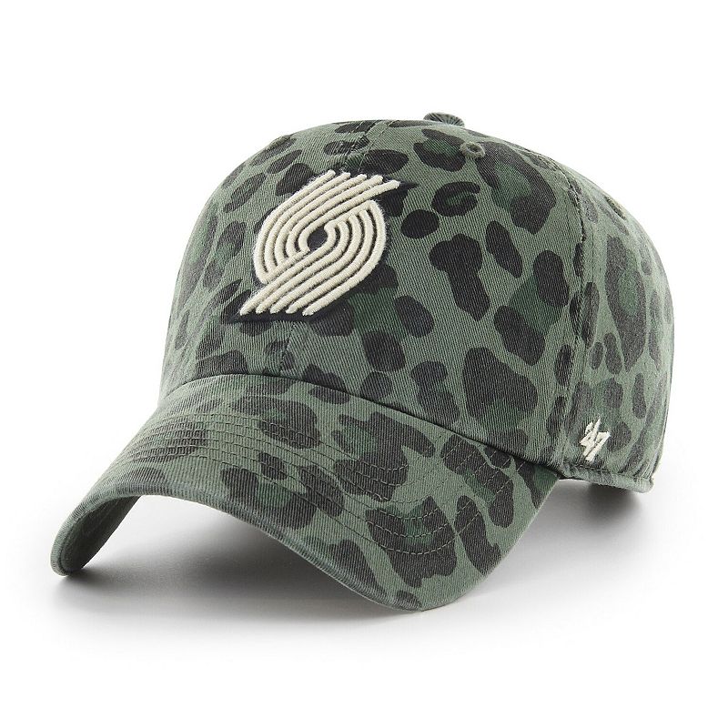 Womens 47 Green Portland Trail Blazers Bagheera Clean Up Adjustable Hat