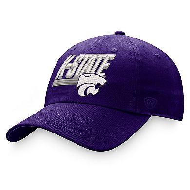 Men's Top of the World Purple Kansas State Wildcats Slice Adjustable Hat