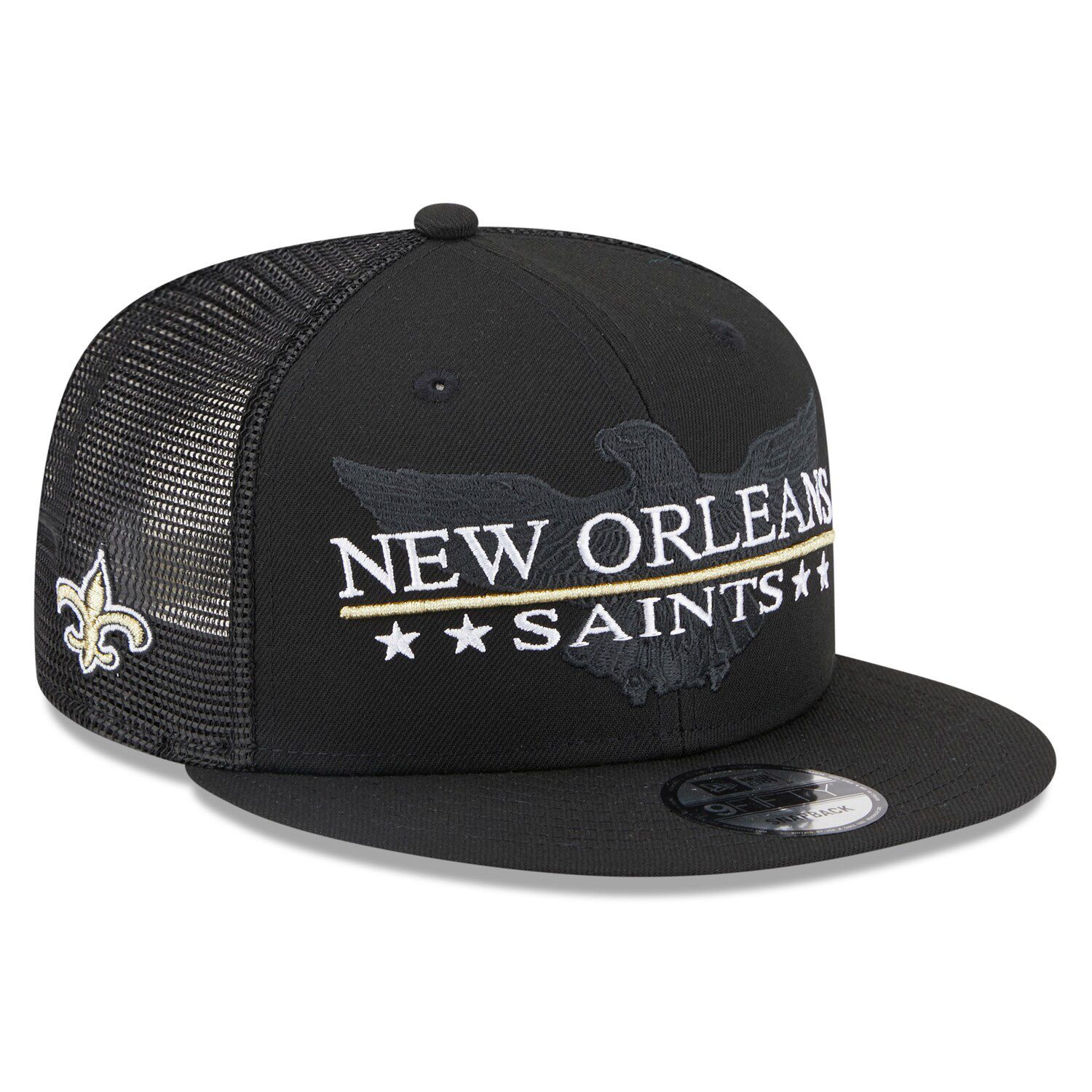 Men's Fanatics Branded Heather Gray/White New Orleans Saints Trucker Snapback  Hat