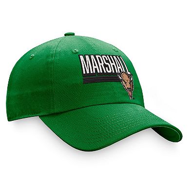 Men's Top of the World Green Marshall Thundering Herd Slice Adjustable Hat