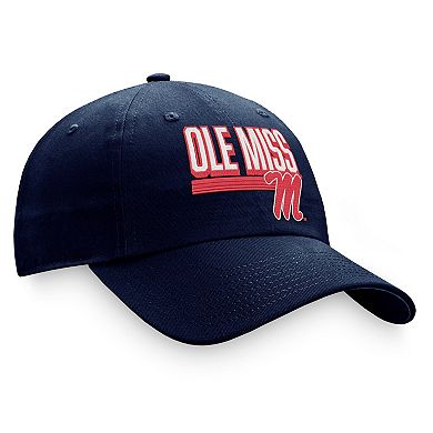 Men's Top of the World Navy Ole Miss Rebels Slice Adjustable Hat