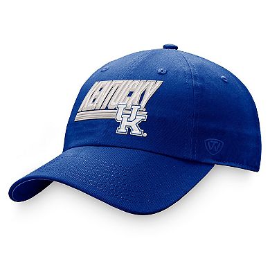 Men's Top of the World Royal Kentucky Wildcats Slice Adjustable Hat