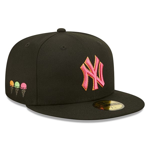 Magic Sneaker New Era 7 5/8 New York Mets Cap Hat NY Black Neon Pink UV  Shea MLB