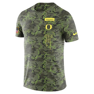 Men's Nike Camo Oregon Ducks Military T-Shirt