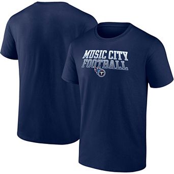 Men's Fanatics Branded Navy Tennessee Titans Big & Tall Music City Football Statement T-Shirt