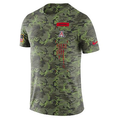 Men's Nike Camo Arizona Wildcats Military T-Shirt