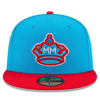 Men's New Era Blue/Red Miami Marlins 2021 City Connect 59FIFTY Fitted Hat