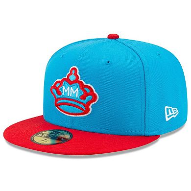 Men's New Era Blue/Red Miami Marlins 2021 City Connect 59FIFTY Fitted Hat