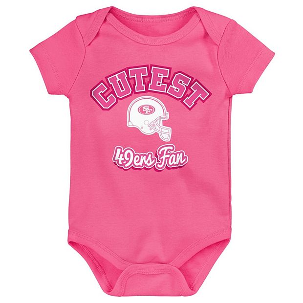 49ers infant/baby 3pc outfit 49ers baby gift 49ers newborn 49ers baby  clothes