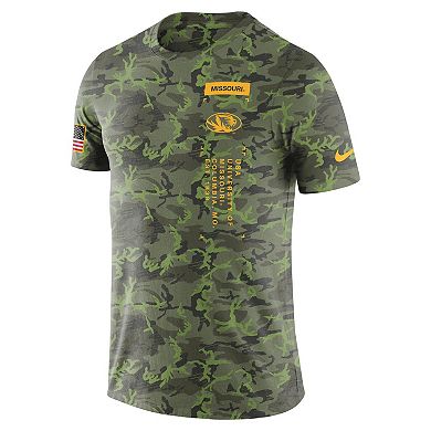 Men's Nike Camo Missouri Tigers Military T-Shirt