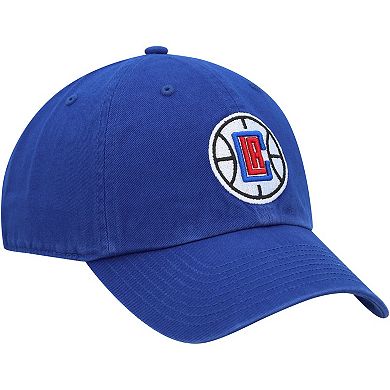 Men's '47 Royal LA Clippers Team Logo Clean Up Adjustable Hat